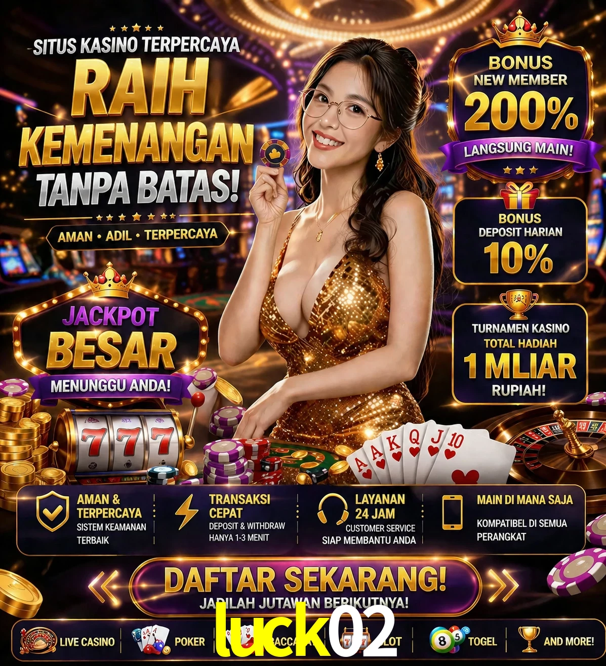 Roleta e blackjack luck02